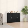 vidaXL Sideboard 2 pcs Black Oak 23.62 x 12.20 x 33.07 in