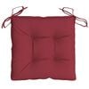 vidaXL Chair Cushion Set of 2 Wine Red Oxford fabric (100% polyester)