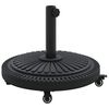 vidaXL Parasol Base Black Ø38-48 mm Polyethylene, concrete, and iron