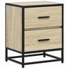 vidaXL Bedside Cabinet Sonoma Oak Engineered wood Small Bedside Cabinet