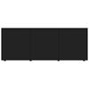 vidaXL TV Cabinet Black Engineered Wood Compact TV Cabinet Rectangular