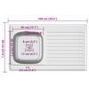 vidaXL Kitchen Sink with Drainer Set Silver 39.4"x23.6"x6.1" Stainless Steel