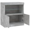 vidaXL Sideboard Concrete grey Engineered wood Sideboard Rectangular