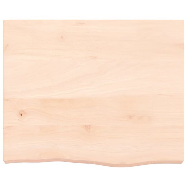vidaXL Bathroom Countertop 23.6 x 19.7 x (0.8-2.4) " Untreated Solid Wood