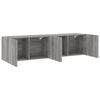 vidaXL TV Cabinet Set of 2 Gray Sonoma Engineered wood Medium