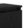 vidaXL Bedside Cabinet Black Oak 15.75 x 11.81 x 19.69 in