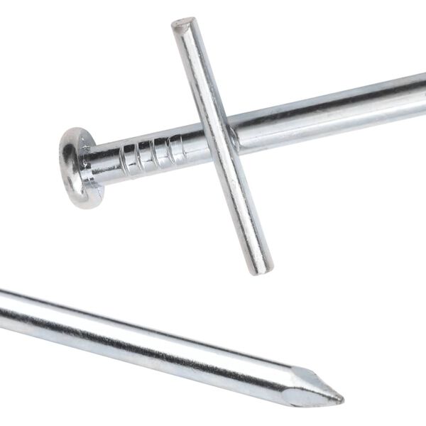 vidaXL Tent Pegs 24 pcs 11.6 " Ø0.24 " Galvanised Steel