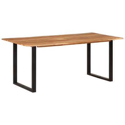 vidaXL Dining Table 70.9"x35.4"x29.9" Solid Acacia Wood