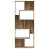 vidaXL Bookcase Artisan Oak Engineered Wood 26.4 x 9.4 x 63.4 in