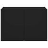 vidaXL TV Wall Cabinet Black Engineered wood Medium TV Wall Cabinet