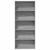 vidaXL Book Cabinet Grey Sonoma Engineered wood Tall Book Cabinet