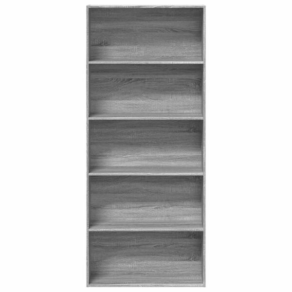 vidaXL Book Cabinet Grey Sonoma Engineered wood Tall Book Cabinet