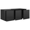 vidaXL TV Stand High Gloss Black 31.5"x13.4"x11.8" Engineered Wood