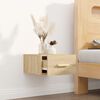 vidaXL Wall-Mounted Bedside Cabinet Sonoma Oak Engineered Wood