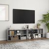 vidaXL TV Cabinet Concrete grey Engineered wood Large Extendable