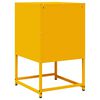vidaXL Bedside Cabinet Mustard Yellow Cold-rolled Steel Medium