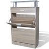 vidaXL Shoe Cabinet Oak Engineered wood Medium Shoe Cabinet