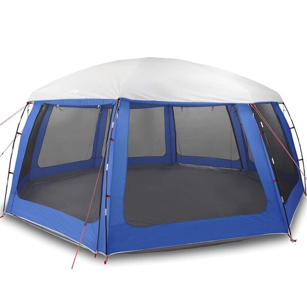 vidaXL Pool Tent with Removable Fly & Mesh Walls Azure Blue 271.7x271.7"