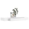 vidaXL Wall Shelf White MDF 31.5 in Wall mounting Wall Shelf