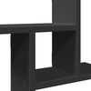 vidaXL Wall Shelf Black Engineered Wood Medium Wall mounting