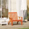 vidaXL Garden Adirondack Chair Wax Brown Solid Pine Wood Medium Durable