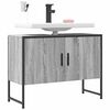 vidaXL Bathroom Sink Cabinet Grey Sonoma Engineered wood 31.5x13.0x23.6 in