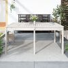 vidaXL Garden Table White Solid Pine Wood Medium Classic/Traditional