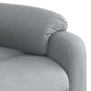 vidaXL Recliner Chair Light grey Polyester (fabric), metal, plywood Single