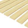 vidaXL Slatted Bed Base Natural Solid poplar wood Single bed size
