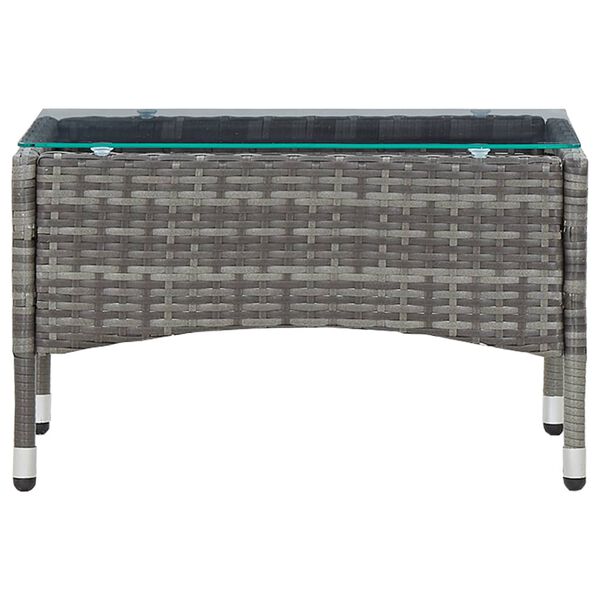 vidaXL Garden Lounge Set Striped gray