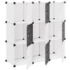 vidaXL Storage Cube Organizer Black and White