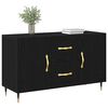 vidaXL Sideboard Black oak 100 x 36 x 60 cm Engineered wood