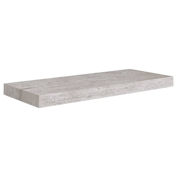 vidaXL Wall Shelf Concrete grey Honeycomb MDF, metal Medium