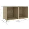 vidaXL TV Cabinet Set Sonoma Oak Engineered Wood Medium TV Cabinet Set