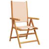 vidaXL Garden Chair Set of 8 Beige