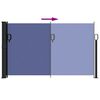 vidaXL Retractable Side Awning Blue
