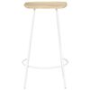 vidaXL Bar Stool Set of 2 Bleached wood, White