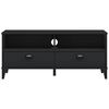 vidaXL TV Stand Black Engineered wood, Plastic Medium TV Cabinet