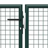 vidaXL Garden Gate Steel 157.5x78.7" Green