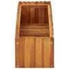vidaXL Raised Bed Natural wood color Solid acacia wood Large Planters