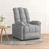 vidaXL Recliner Light Gray Fabric (100% polyester), Plywood, Iron Medium