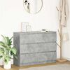 vidaXL Sideboard Concrete grey Engineered wood 39.4 in x 13.8 in x 29.9 in