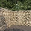 vidaXL Gabion Wall with Cover Galvanized Steel 118.1"x19.7"x78.7"