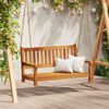 vidaXL Garden Swing Bench Brown 119 x 35 x 47cm Solid Acacia wood