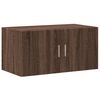 vidaXL Storage Cabinet Brown Oak Engineered Wood Tall Storage Cabinet