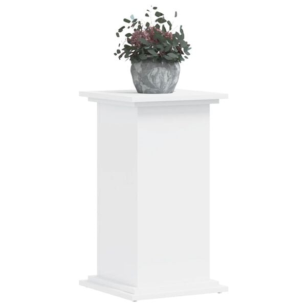 vidaXL Plant Stand White Engineered wood Medium Minimalistic
