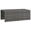 vidaXL Sofa Set Grey Poly Rattan