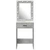 vidaXL Dressing Table Concrete grey 50 x 41 x 135 cm Engineered wood