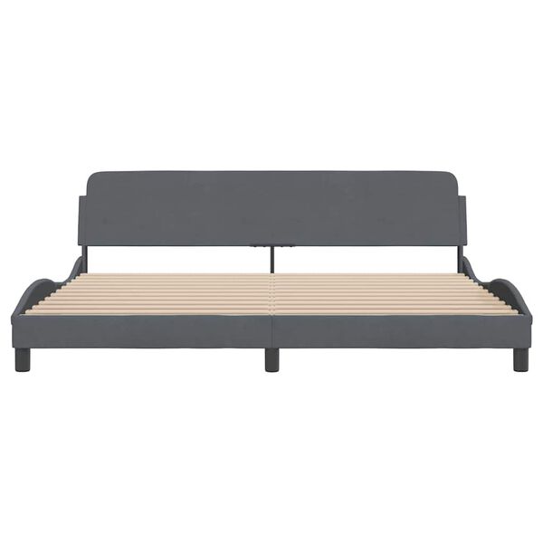 vidaXL Bed Frame Dark Grey