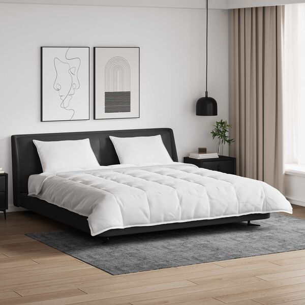 vidaXL Duvet Set with Pillow 3 pcs White Down Feather